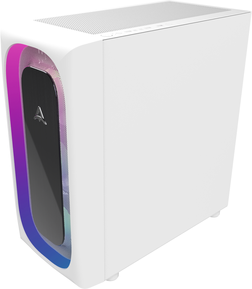 Компьютерный корпус ALSEYE RGB TG White (Ai Pro-W (Halo Pro))
