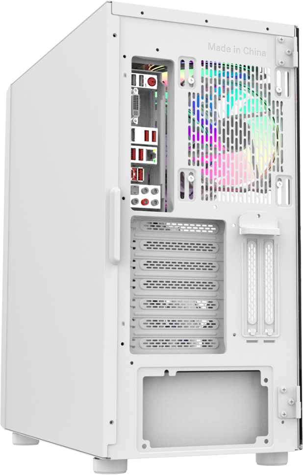 Компьютерный корпус ALSEYE RGB TG White (Ai Pro-W (Halo Pro))