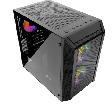 Компьютерный корпус Powercase MISTRAL Micro H3B Black CMIMH3B-L3