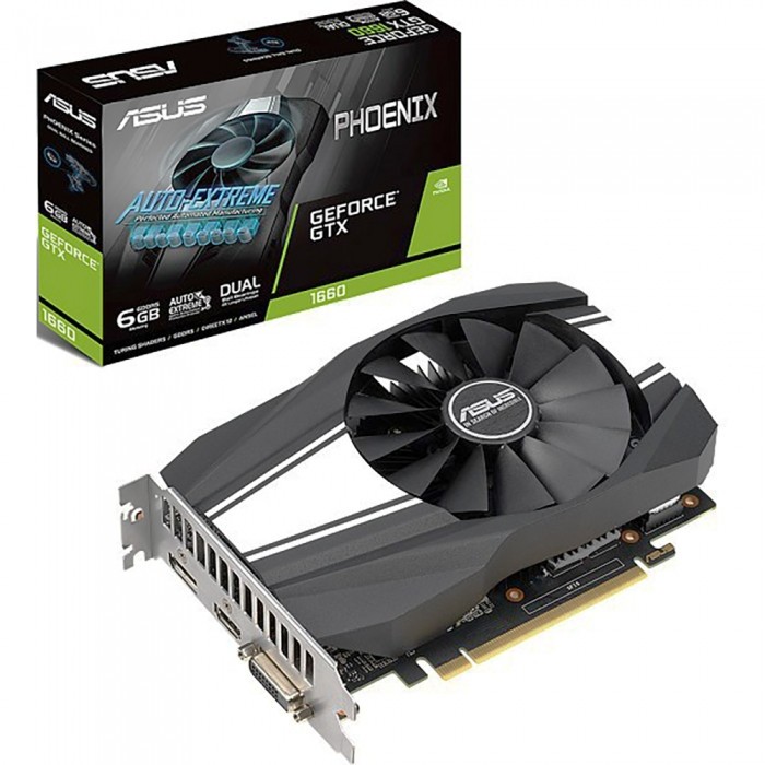 Видеокарта ASUS (PH-GTX1660-O6G) GeForce GTX 1660 6GB PHOENIX OC