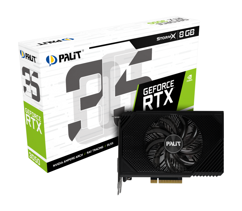 Видеокарта Palit (NE63050018P1-1070F V) GeForce RTX 3050 8GB STORMX V1