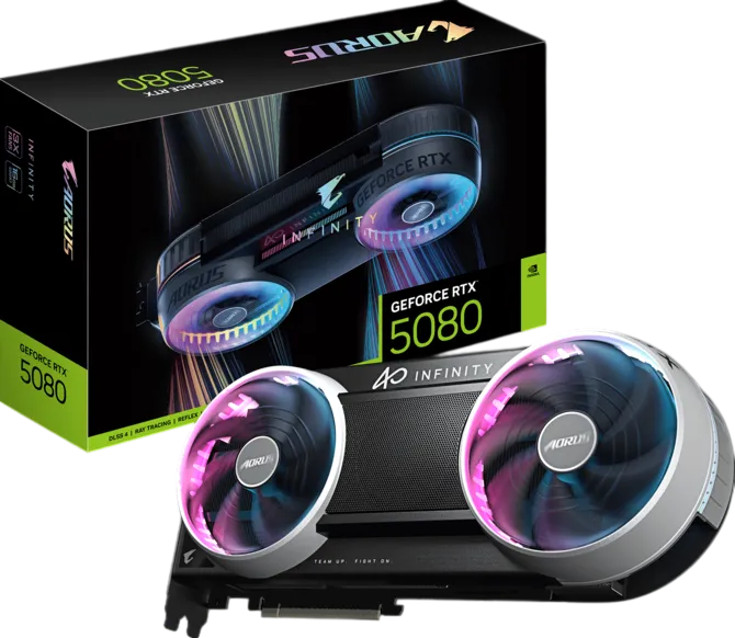 Видеокарта Gigabyte (GV-N5080AORUS IF-16GD) GeForce RTX 5080 16GB AORUS INFINITY