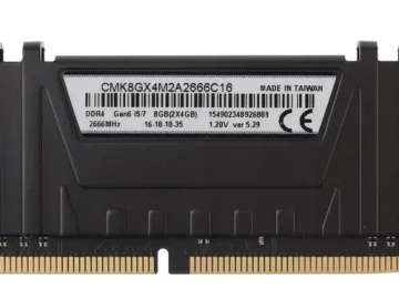 Оперативная память 8 Gb 2666 MHz CORSAIR VENGEANCE LPX Black (CMK8GX4M2A2666C16)