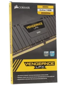 Оперативная память 8 Gb 2666 MHz CORSAIR VENGEANCE LPX Black (CMK8GX4M2A2666C16)