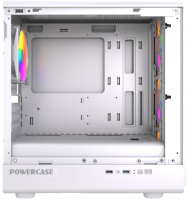 Компьютерный корпус Powercase Mistral Micro C4W ARGB White (CMMCW-A4)