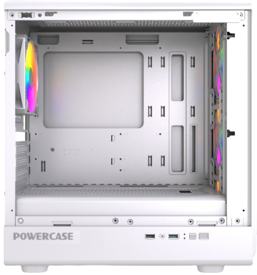 Компьютерный корпус Powercase Mistral Micro C4W ARGB White (CMMCW-A4)