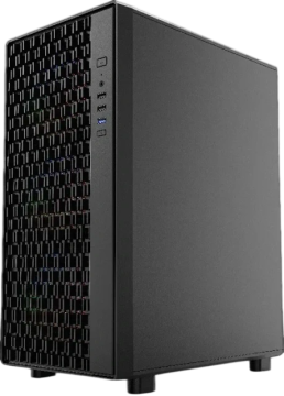 Компьютерный корпус Powercase Mistral PA4B FRGB Fan Black (CMPAB-L4)
