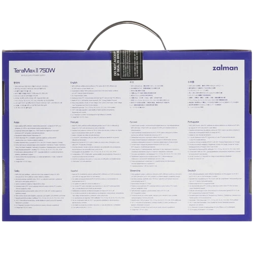Блок питания Zalman 750W (ZM750-TMX2) 16 Pin (PCIe 5.0 Connector Cable Details)
