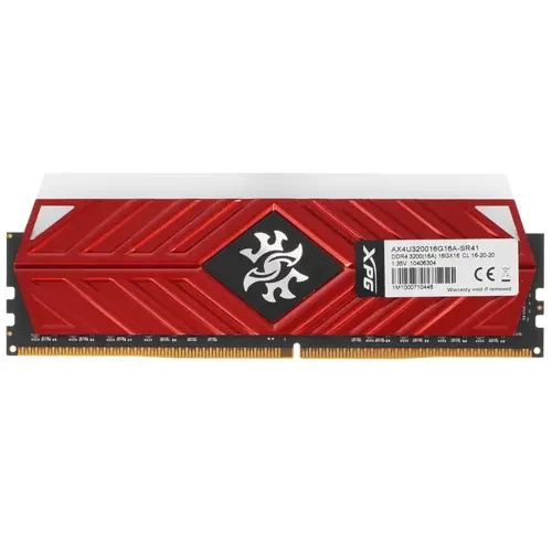 Оперативная память 16 Gb 3200 MHz ADATA XPG SPECTRIX D41 RGB Red (AX4U320016G16A-SR41)