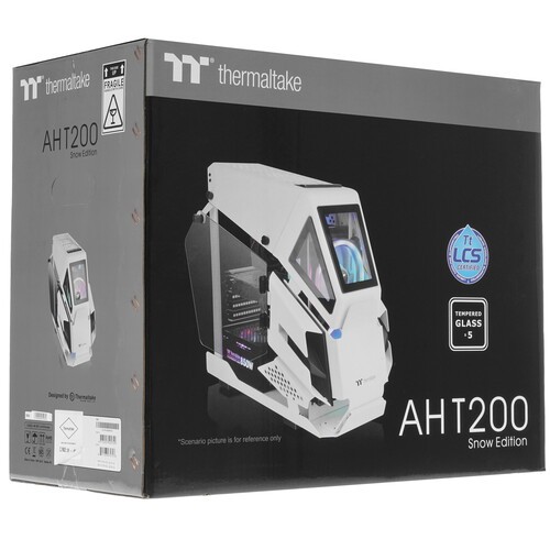 Компьютерный корпус Thermaltake AH T200 TG Snow White CA-1R4-00S6WN-00
