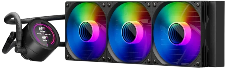 Система жидкостного охлаждения для процессора 1STPLAYER TS4 360 Display ARGB Black (TS4-360-BK)