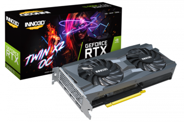 Видеокарта INNO3D (N306T2-08D6X-119032DH) GeForce RTX 3060 Ti 8GB TWIN X2 OC LHR