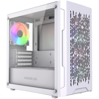 Компьютерный корпус Powercase Mistral Micro D3W TG ARGB V2 White (CMMDW-A3-V2)