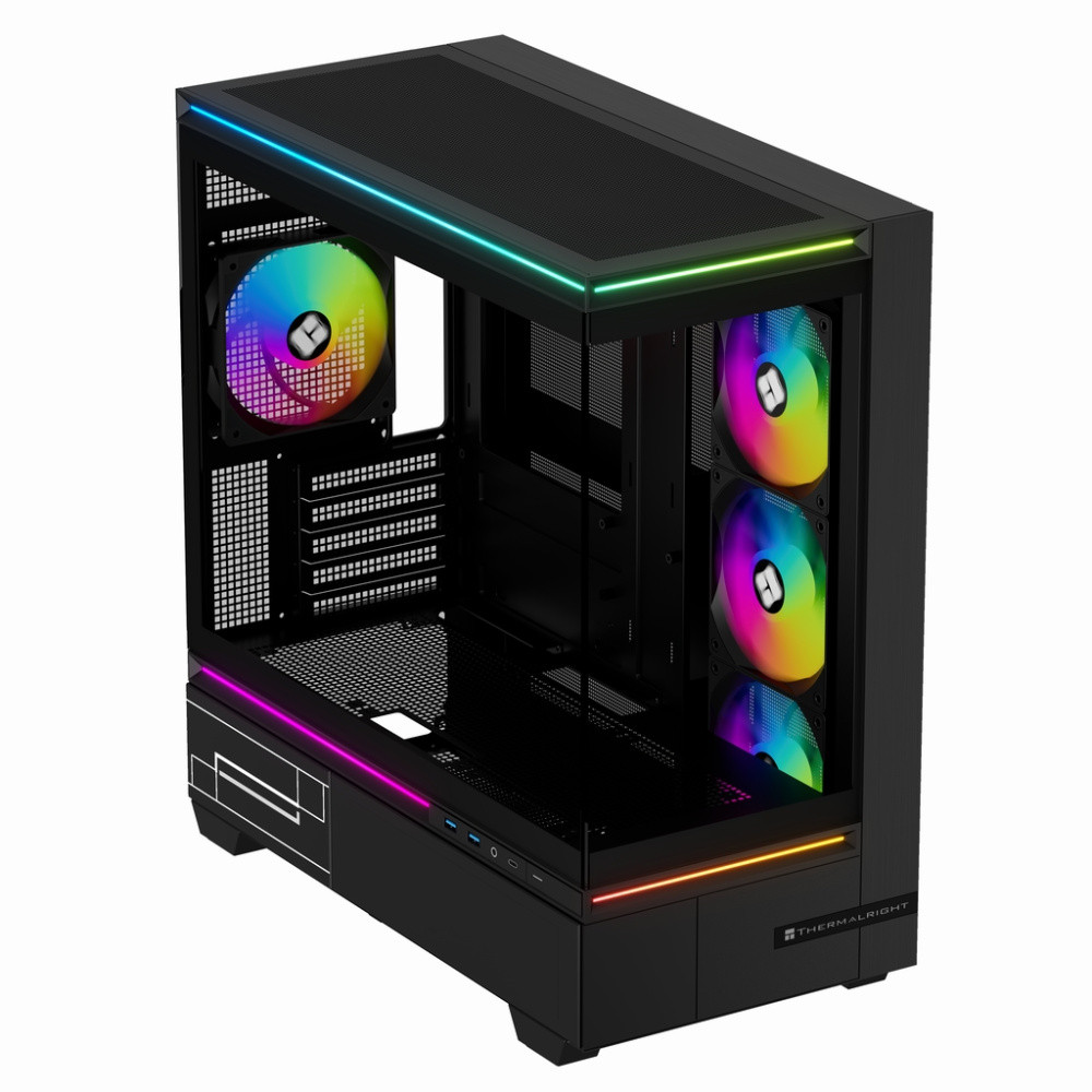 Компьютерный корпус Thermalright M10 FAN4-C TG ARGB Black (TRTLM10BF4C)