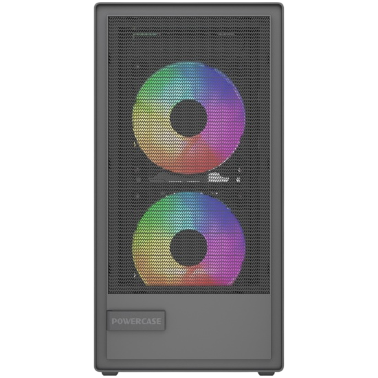 Компьютерный корпус Powercase Mistral SM02 TG ARGB Black (CMMSM02B-A3)