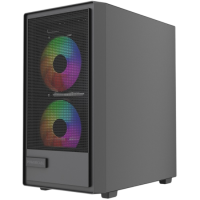 Компьютерный корпус Powercase Mistral SM02 TG ARGB Black (CMMSM02B-A3)