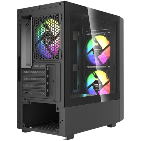 Компьютерный корпус Powercase Mistral SM02 TG ARGB Black (CMMSM02B-A3)