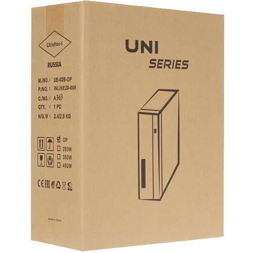 Компьютерный корпус Chieftec UNI Black (UE-02B-OP)