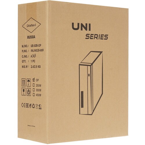 Компьютерный корпус Chieftec UNI Black (UE-02B-OP)