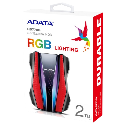 Внешний HDD ADATA XPG 2000 Gb Red (AHD770G-2TU32G1-CRD)