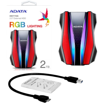 Внешний HDD ADATA XPG 2000 Gb Red (AHD770G-2TU32G1-CRD)