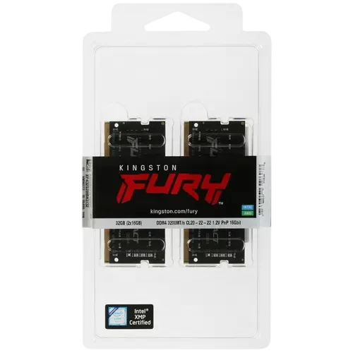 Оперативная память 32 Gb 3200 MHz Kingston FURY IMPACT (KF432S20IBK2/32) RTL
