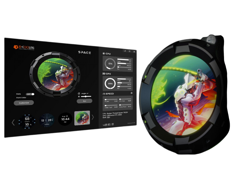 Система жидкостного охлаждения для процессора ID-COOLING SL360 PRO SE Black