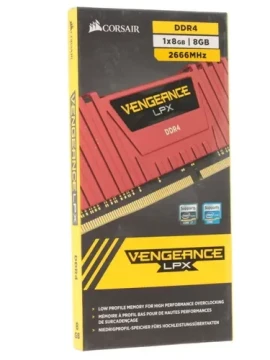 Оперативная память 8 Gb 2666 MHz CORSAIR VENGEANCE LPX Red (CMK8GX4M1A2666C16R)