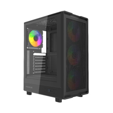 Компьютерный корпус Powercase Mistral A4B FRGB Fans Black (CMAB-L4)
