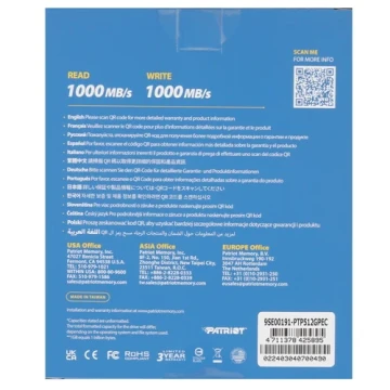 Внешний SSD Patriot 512 Gb USB-C EXT. (PTP512GPEC)