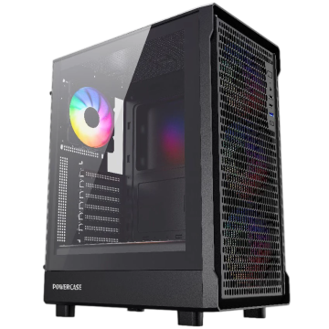 Компьютерный корпус Powercase Mistral PA5B FRGB TG Black (CMOAB-L4)