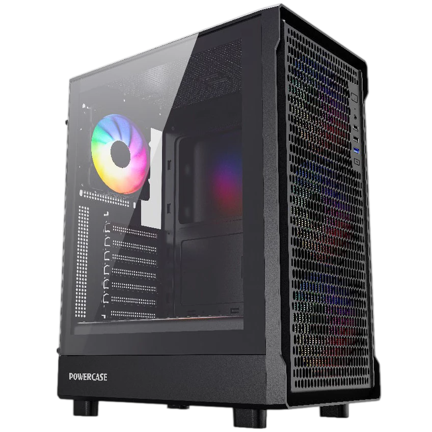 Компьютерный корпус Powercase Mistral PA5B FRGB TG Black (CMOAB-L4)