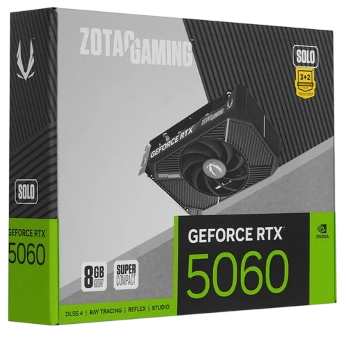 Видеокарта ZOTAC (ZT-B50600G-10L) GeForce RTX 5060 8GB SOLO