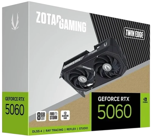 Видеокарта ZOTAC (ZT-B50600E-10M) GeForce RTX 5060 8GB Twin Edge