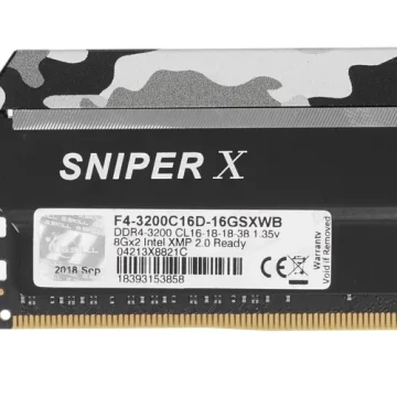 Оперативная память 16 Gb 3200 MHz G.Skill SNIPER X (F4-3200C16D-16GSXWB)