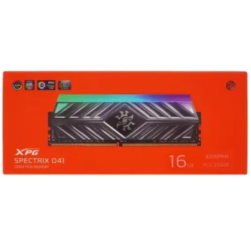 Оперативная память 16 Gb 3200 MHz ADATA XPG SPECTRIX D41 RGB Grey (AX4U320016G16A-ST41)