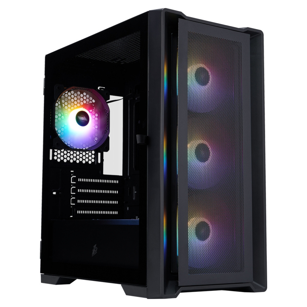 Компьютерный корпус 1STPLAYER TRILOBITE T4 MESH FRGB Black (T4-BK-4F1)