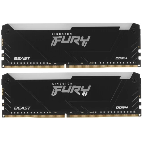 Оперативная память 32 Gb 3200 MHz Kingston FURY Beast RGB Black (KF432C16BB12AK2/32WP)
