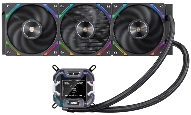 Система жидкостного охлаждения для процессора 1STPLAYER X-360 ARGB Black (X-360-BK)