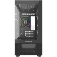 Компьютерный корпус Powercase Vision Micro M2 TG ARGB Black (CVMBM2-A3)