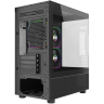 Компьютерный корпус Powercase Vision Micro M2 TG ARGB Black (CVMBM2-A3)