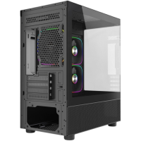 Компьютерный корпус Powercase Vision Micro M2 TG ARGB Black (CVMBM2-A3)