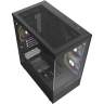 Компьютерный корпус Powercase Vision Micro M2 TG ARGB Black (CVMBM2-A3)
