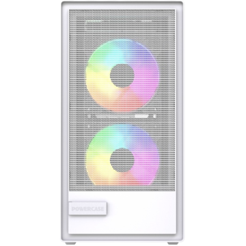 Компьютерный корпус Powercase Mistral SM02 TG ARGB White (CMMSM02W-A3)