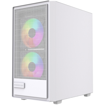 Компьютерный корпус Powercase Mistral SM02 TG ARGB White (CMMSM02W-A3)