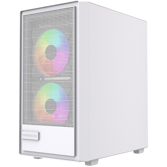 Компьютерный корпус Powercase Mistral SM02 TG ARGB White (CMMSM02W-A3)