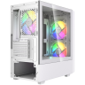 Компьютерный корпус Powercase Mistral SM02 TG ARGB White (CMMSM02W-A3)