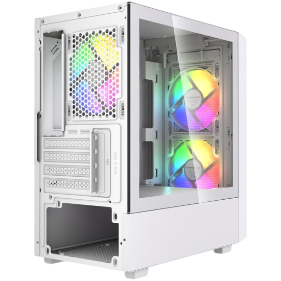 Компьютерный корпус Powercase Mistral SM02 TG ARGB White (CMMSM02W-A3)