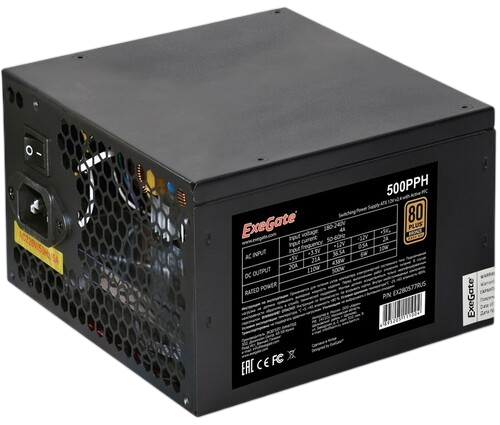Блок питания ExeGate 500W Black (EX280577RUS)