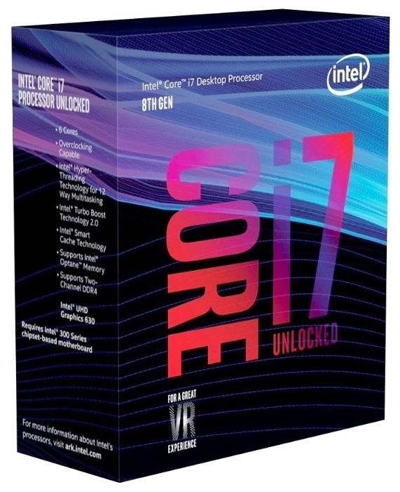 Процессор Intel Core i7 8700K BOX BX80684I78700K